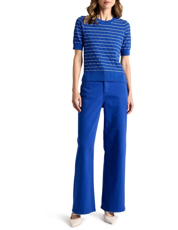 Eliora Cotton Knit in Cobalt image 2