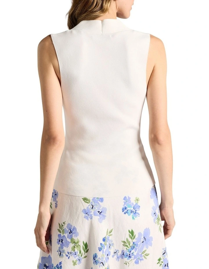 Jaxx Cable Knit Tank in Ivory image 4