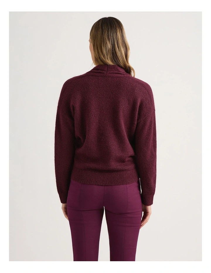 Lark Wrap Knit in Fig image 3