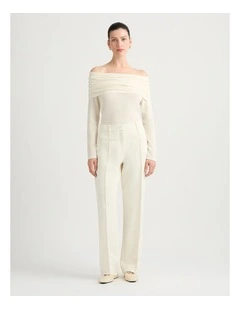 Laylita Off Shoulder Knit in Ivory