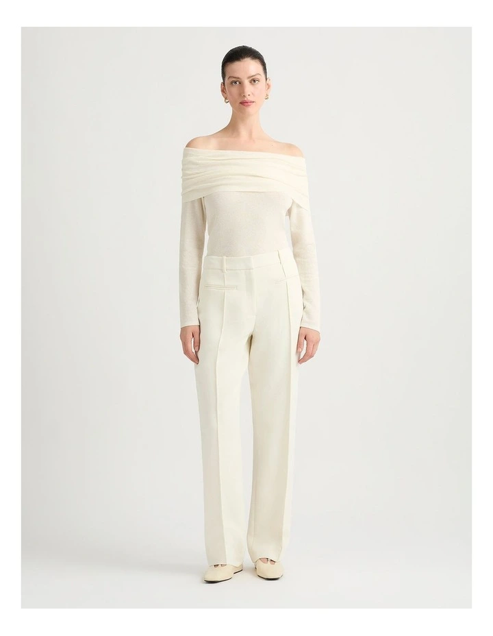 Laylita Off Shoulder Knit in Ivory image 1