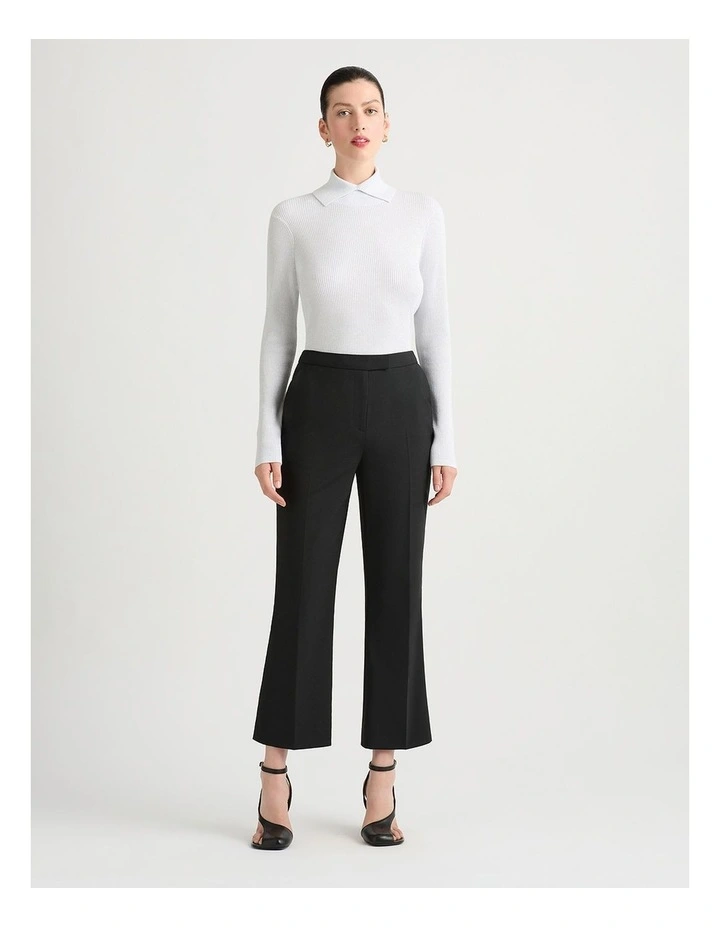 Flora Roll Neck Knit in Silver Sparkle image 1