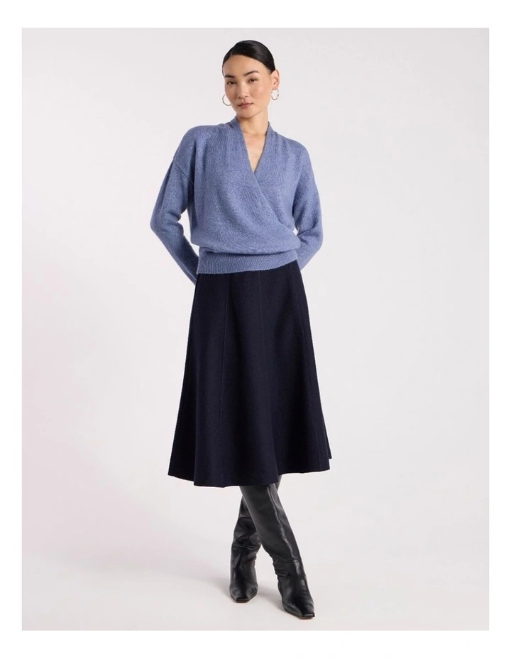 Lark Wrap Knit in Cadet Blue image 1