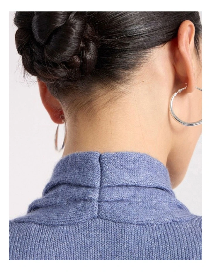 Lark Wrap Knit in Cadet Blue image 4
