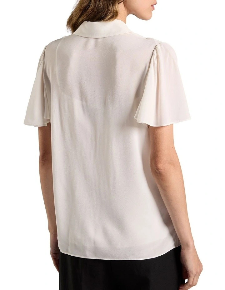 Kimana Viscose Blouse in Ivory image 4