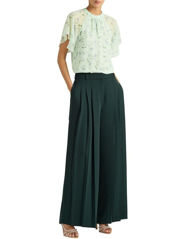Edie Silk Blouse in Sage Multi image 4