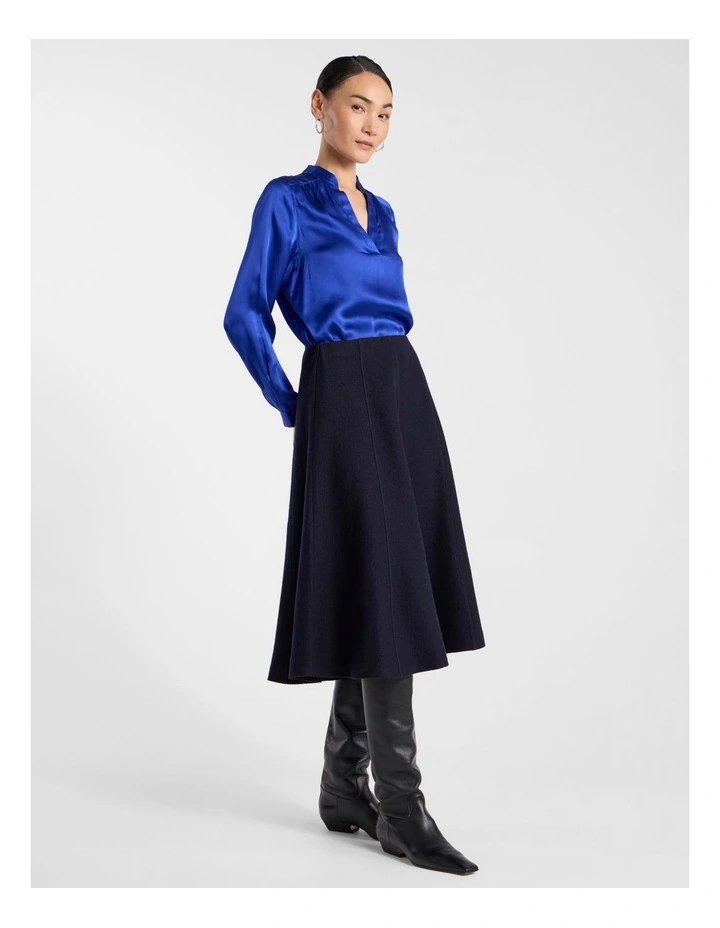 Cristobal Silk Blouse in Royale Blue image 2