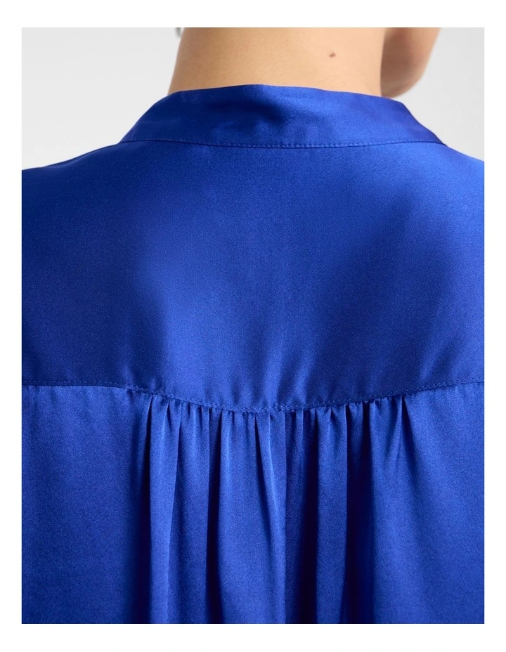 Cristobal Silk Blouse in Royale Blue image 5