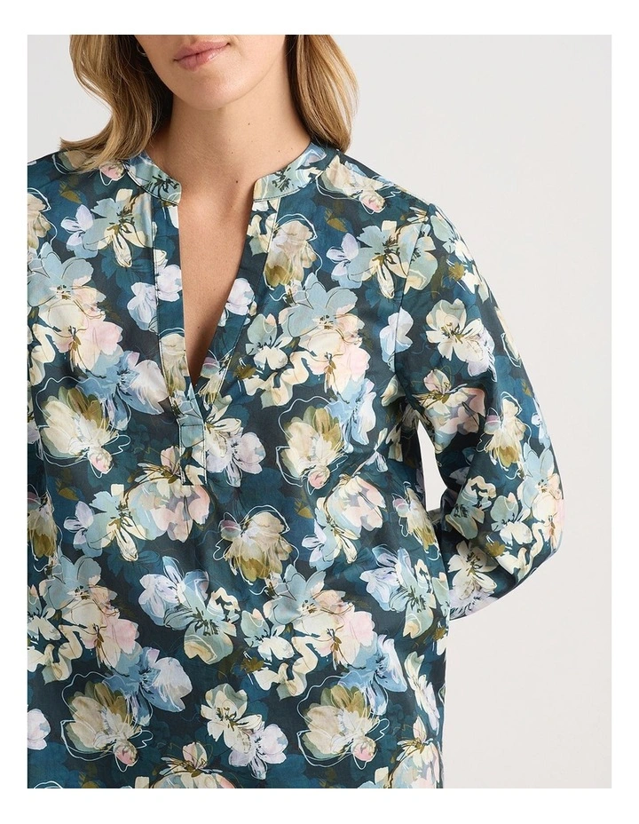 Emmina Cotton Blouse in Peacock Multi image 4