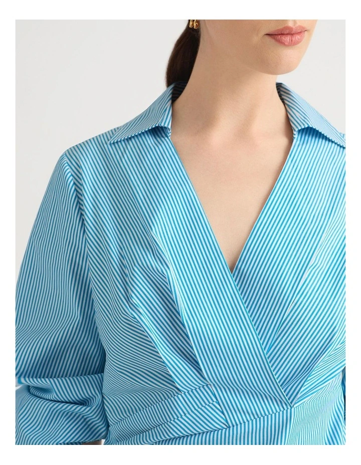 Carson Stripe Blouse in Calypso Stripe image 4