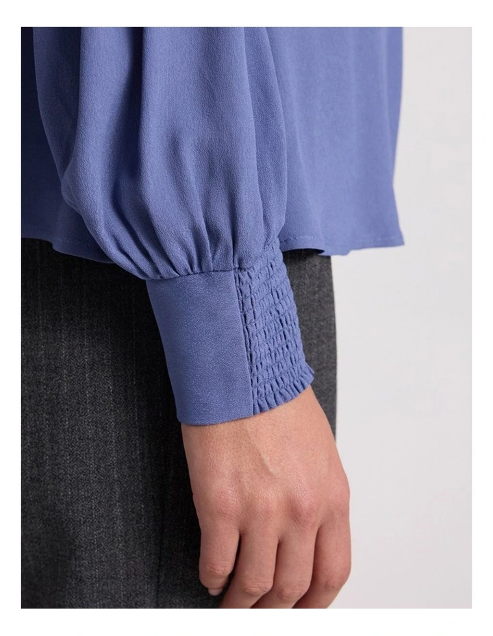 Calliopy Viscose Blouse in Cadet Blue image 3