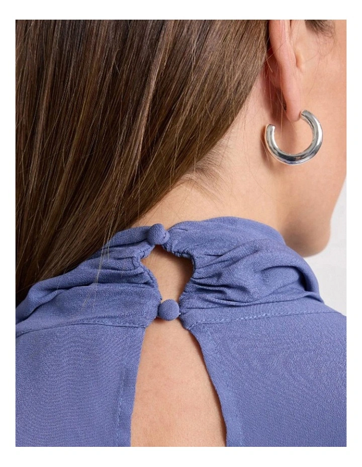 Calliopy Viscose Blouse in Cadet Blue image 4