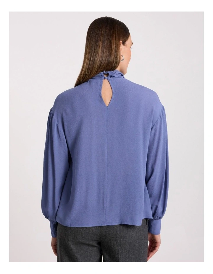 Calliopy Viscose Blouse in Cadet Blue image 5