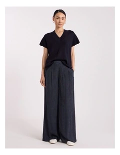 Laverne Merino Knit Vest in Navy