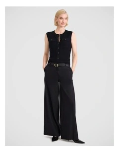 Estella Knit Vest in Black