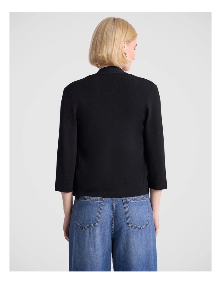 Jaxx Knit Cardigan in Black image 4