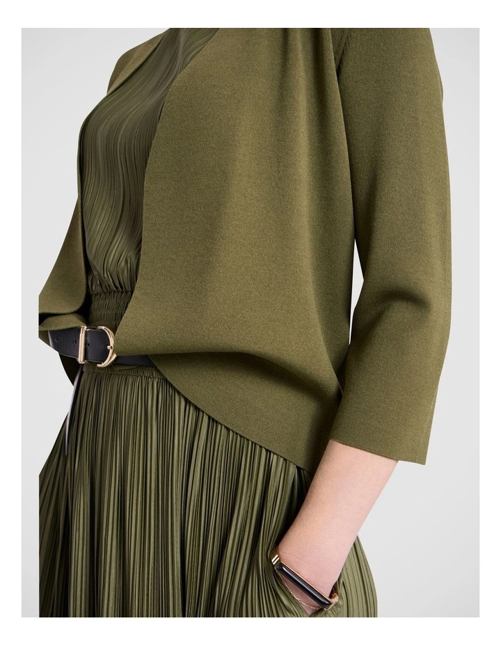 Jaxx Knit Cardigan in Fern image 2