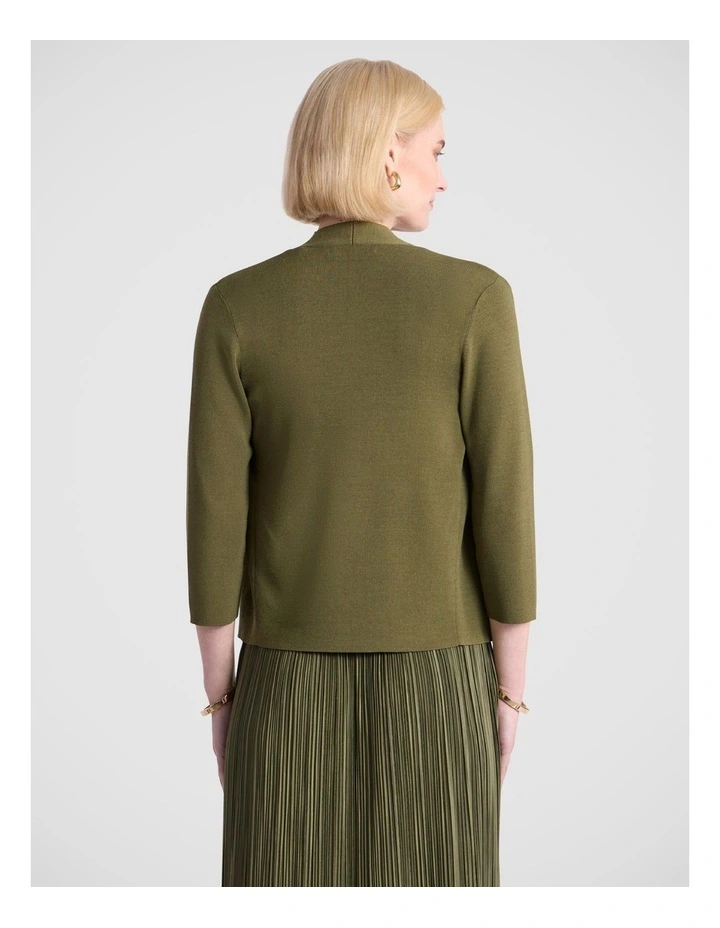 Jaxx Knit Cardigan in Fern image 4