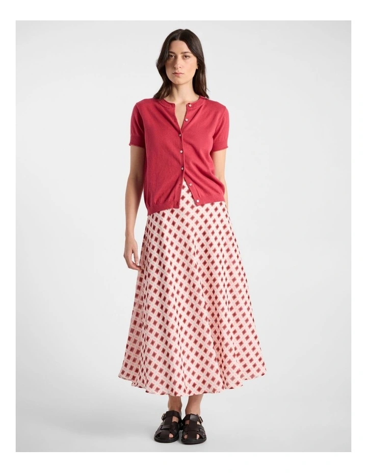 Rosalie Cardigan in Watermelon image 2