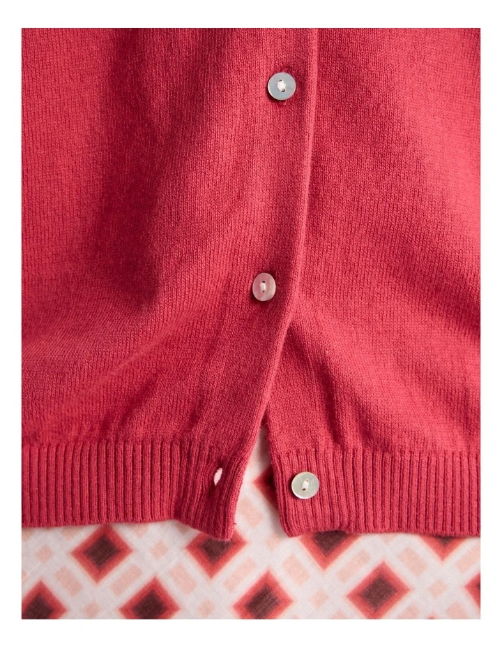 Rosalie Cardigan in Watermelon image 4