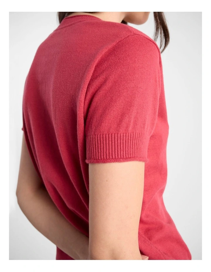 Rosalie Cardigan in Watermelon image 5