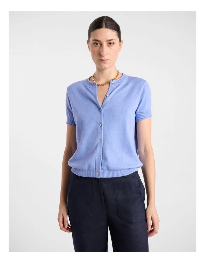 Rosalie Cardigan in Hyams Blue image 1
