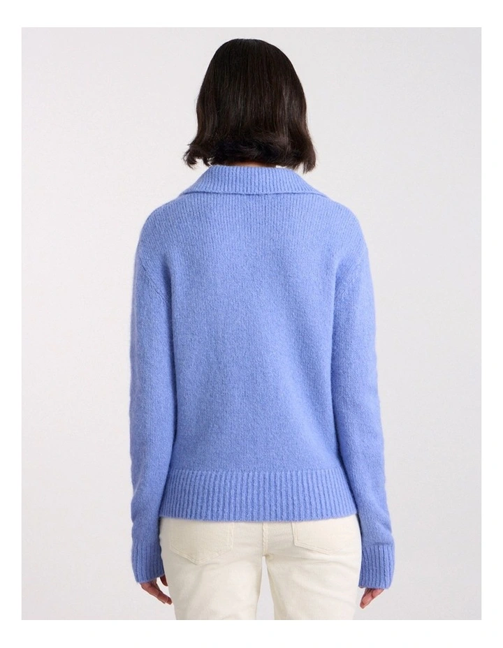 Alessa Polo Knit in Periwinkle image 5