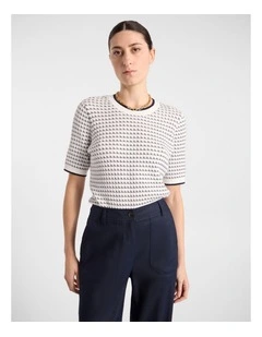 Valentin Cotton Knit in Ivory Multi
