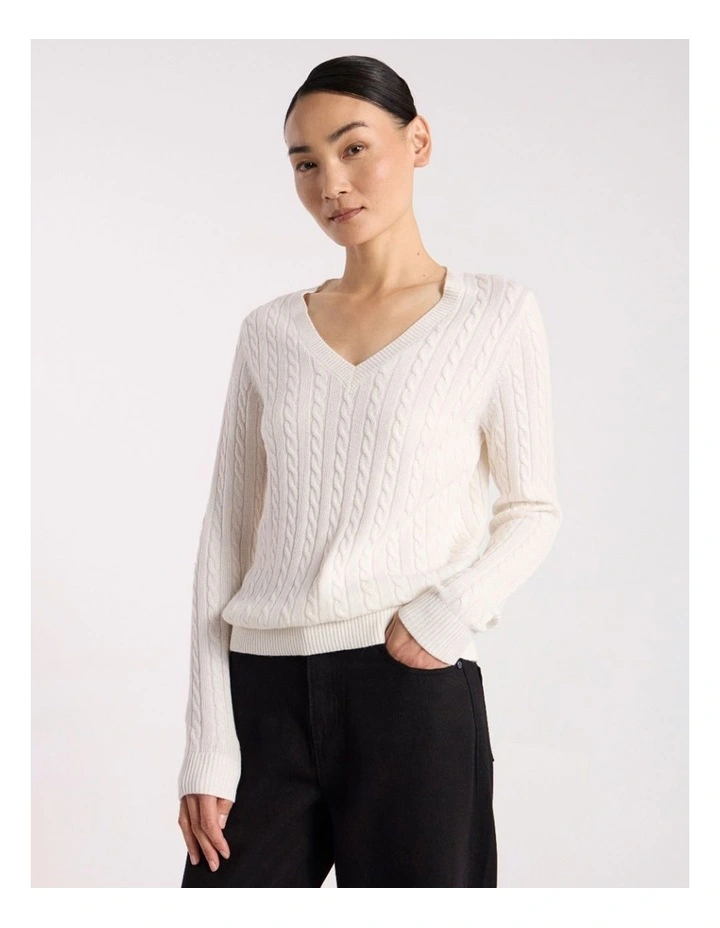 Everyday Cable Knit in Ivory image 1