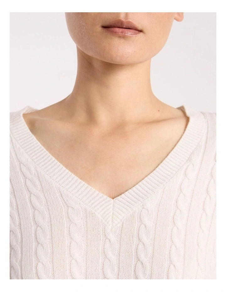 Everyday Cable Knit in Ivory image 2