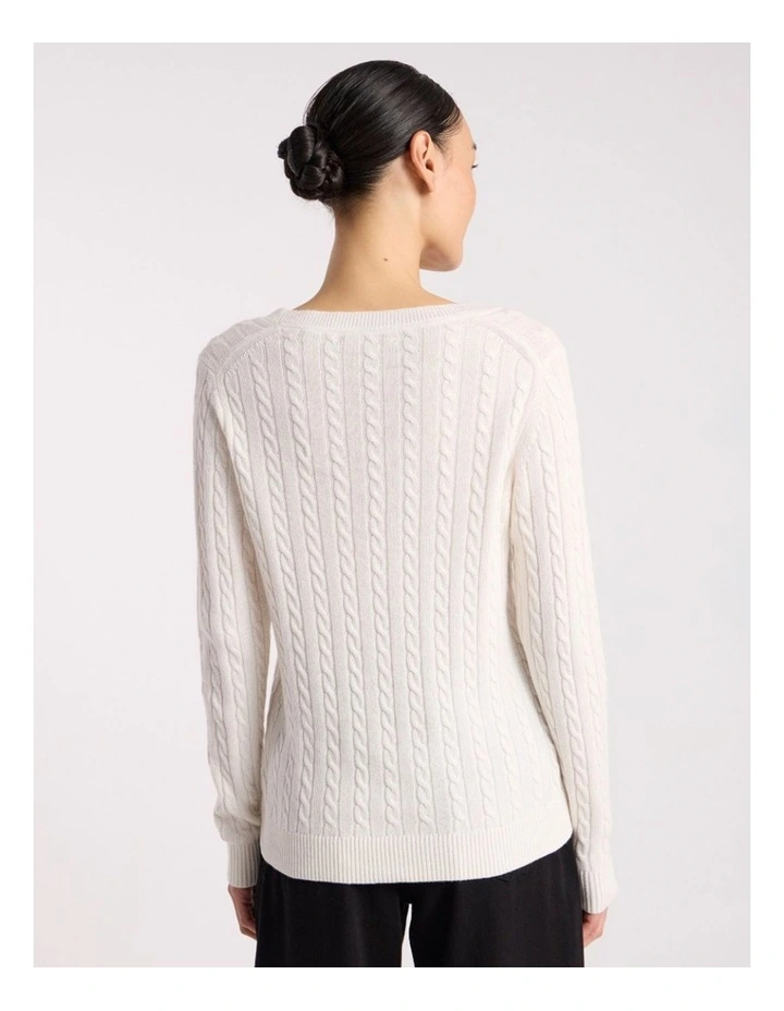 Everyday Cable Knit in Ivory image 4