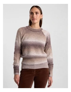 Jesse Ombre Knit in Nutmeg Ombre