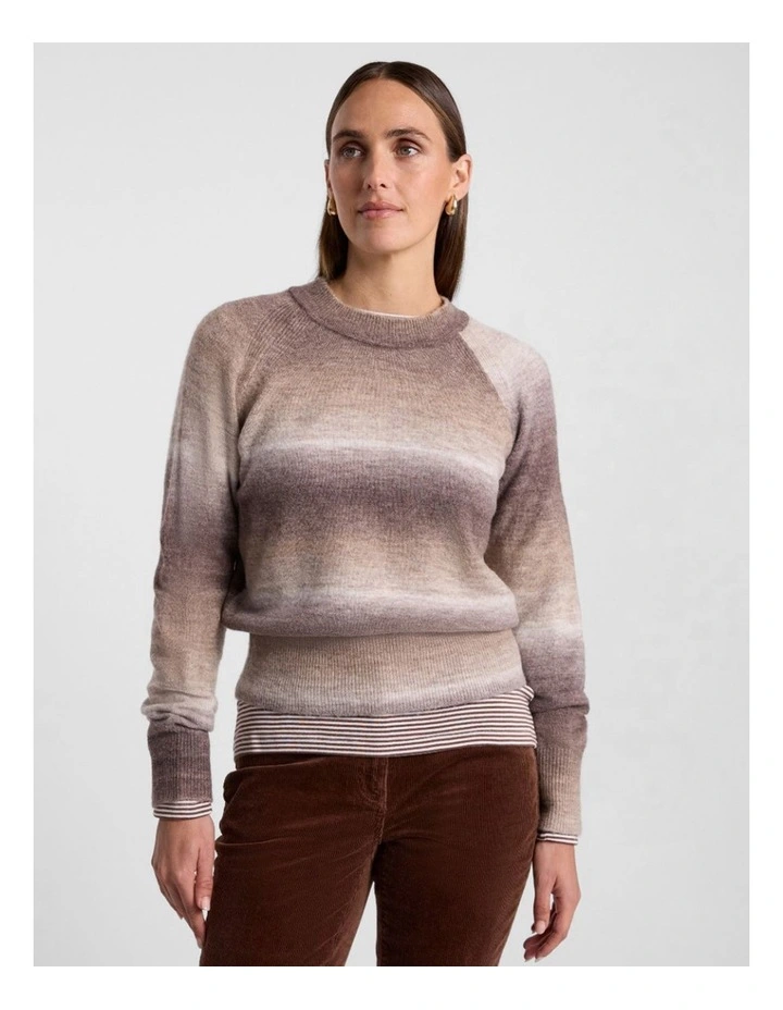 Jesse Ombre Knit in Nutmeg Ombre image 1