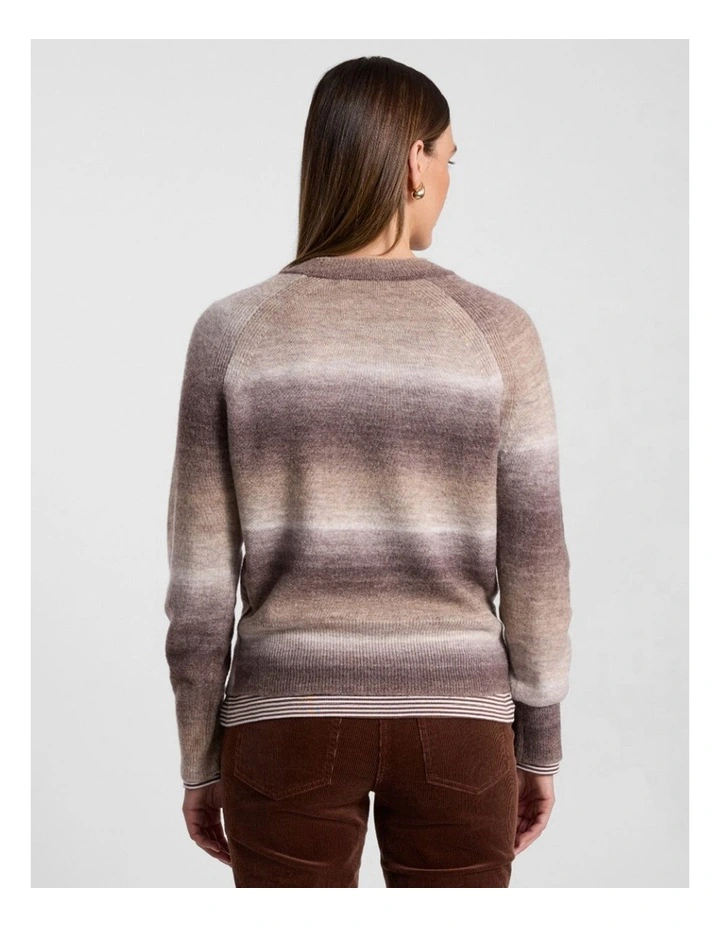 Jesse Ombre Knit in Nutmeg Ombre image 3