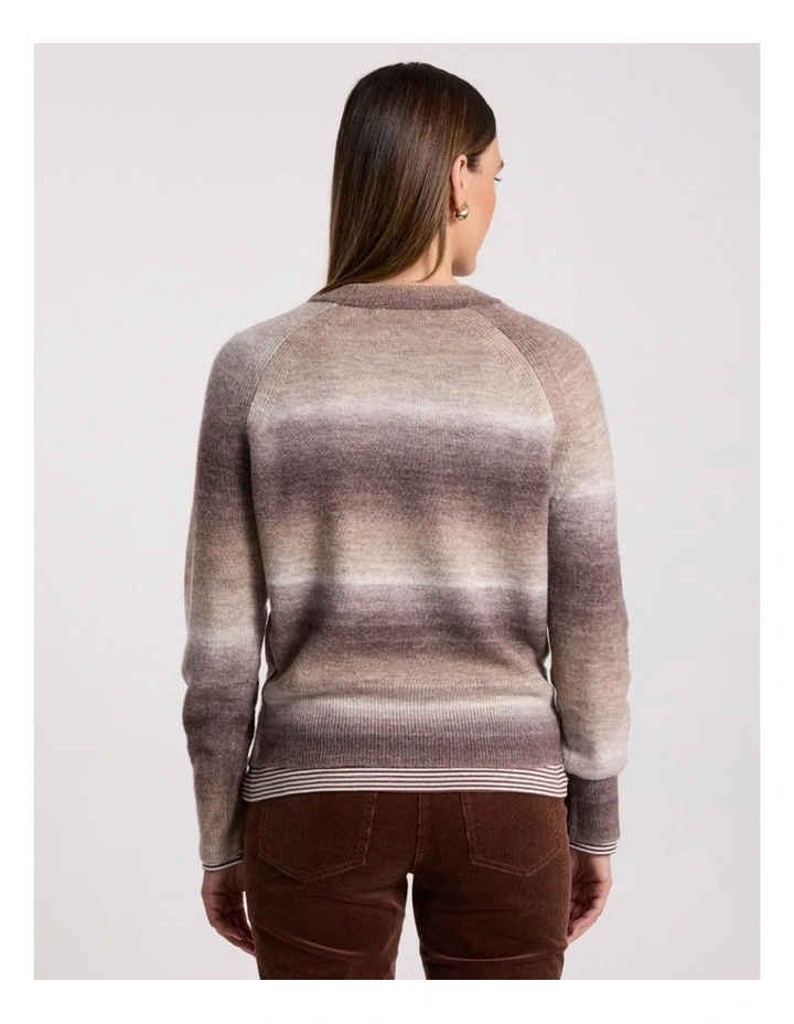Jesse Ombre Knit in Nutmeg Ombre image 5