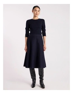 Mikka Rib Knit in Navy
