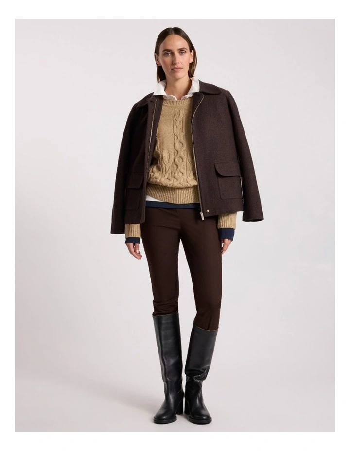 Gianna Cable Knit in Camel image 4