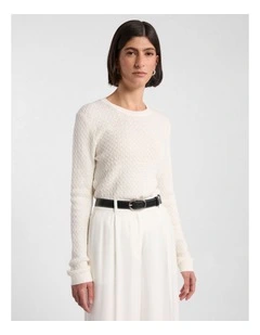 Nora Wool Blend Knit in Ivory