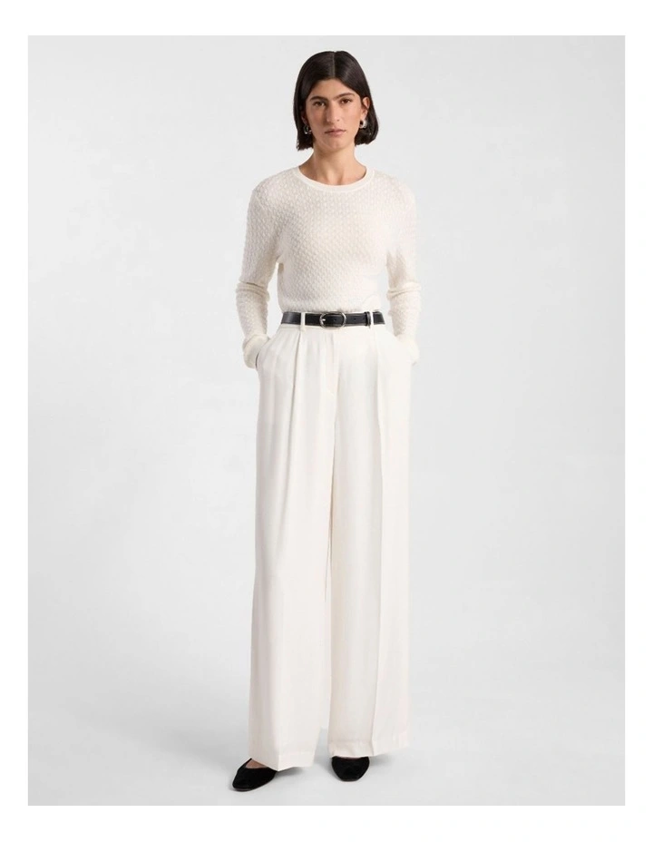 Nora Wool Blend Knit in Ivory image 2