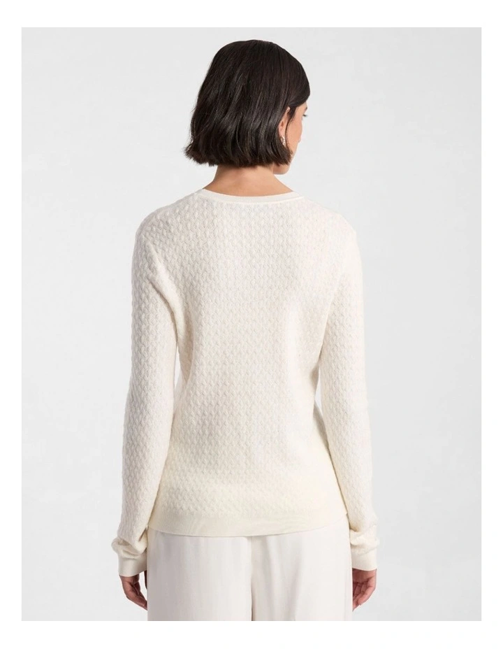 Nora Wool Blend Knit in Ivory image 3