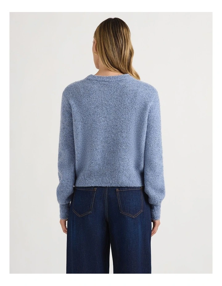 Everett Wool Blend Knit in Storm Blue image 3