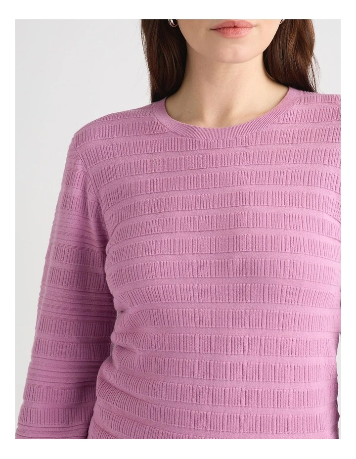 Nessie Cotton Knit in Mauve image 4