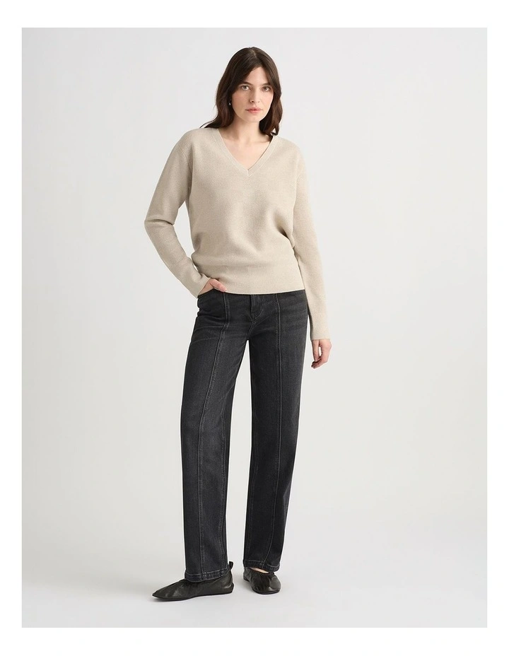 Elaine Merino Shimmer Knit in Gold image 1
