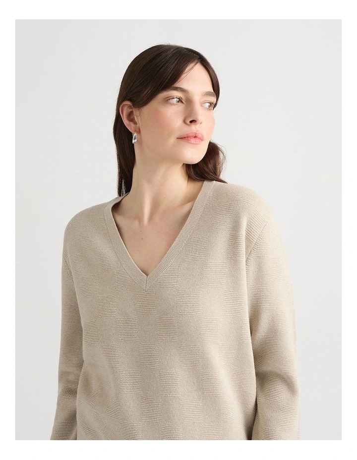 Elaine Merino Shimmer Knit in Gold image 4
