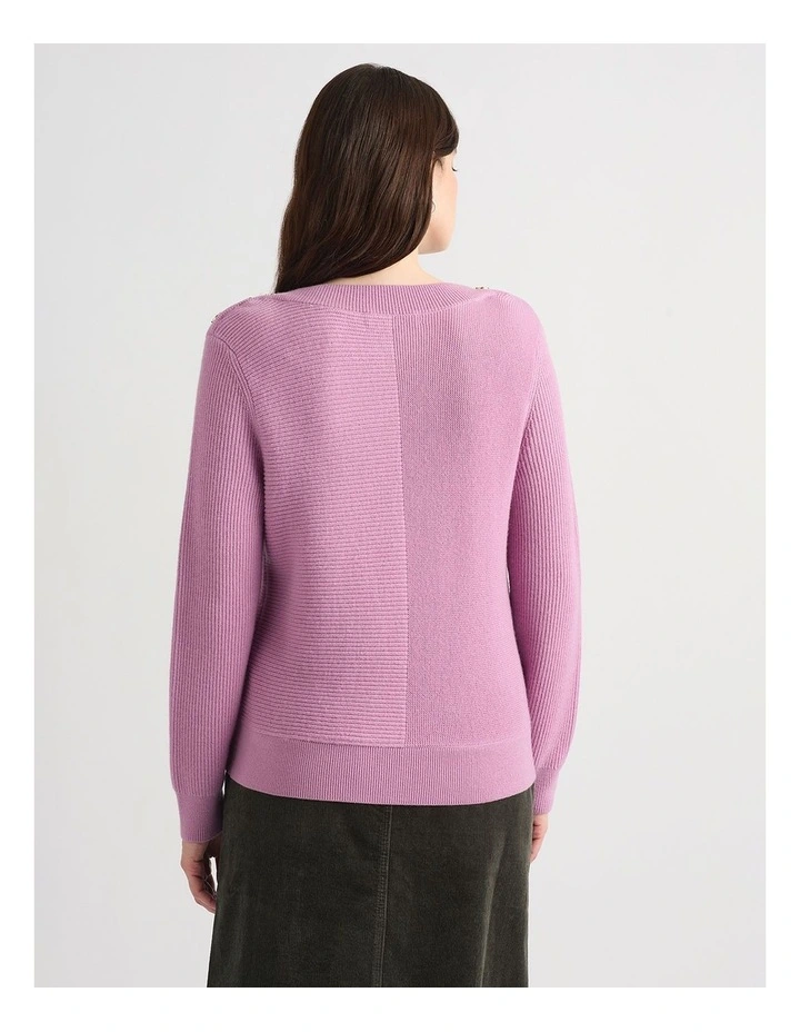 Odette Merino Knit in Mauve image 3