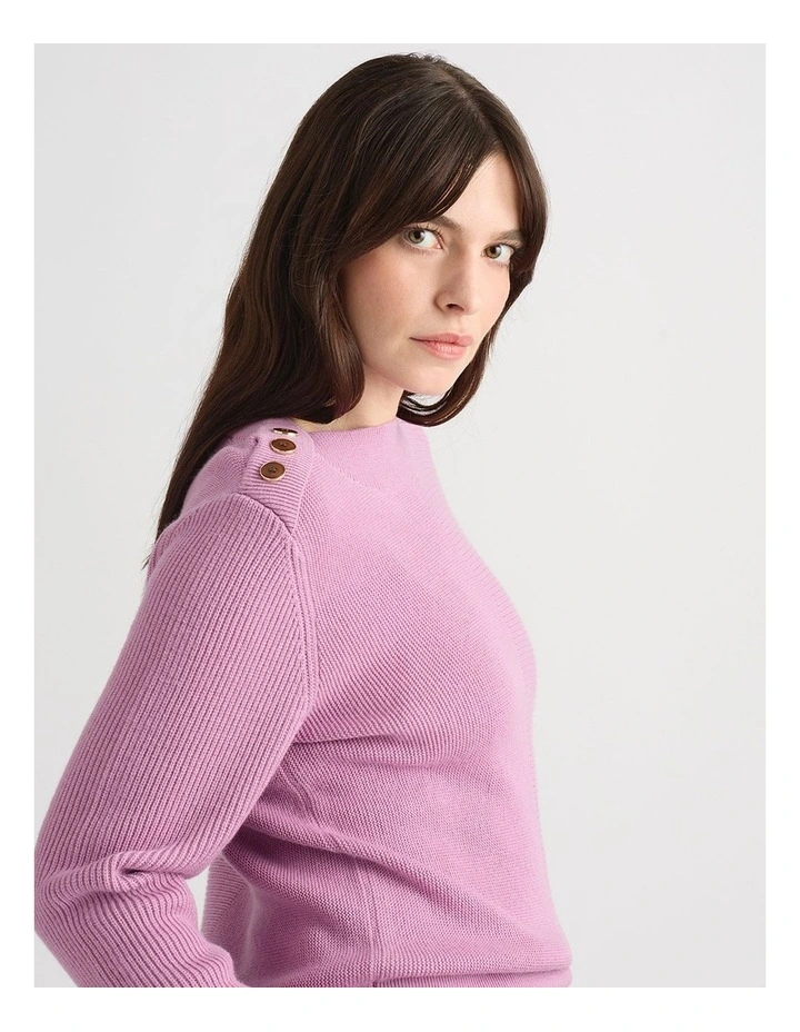 Odette Merino Knit in Mauve image 4