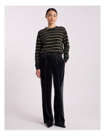 Charcoal/Olio Stripe colour