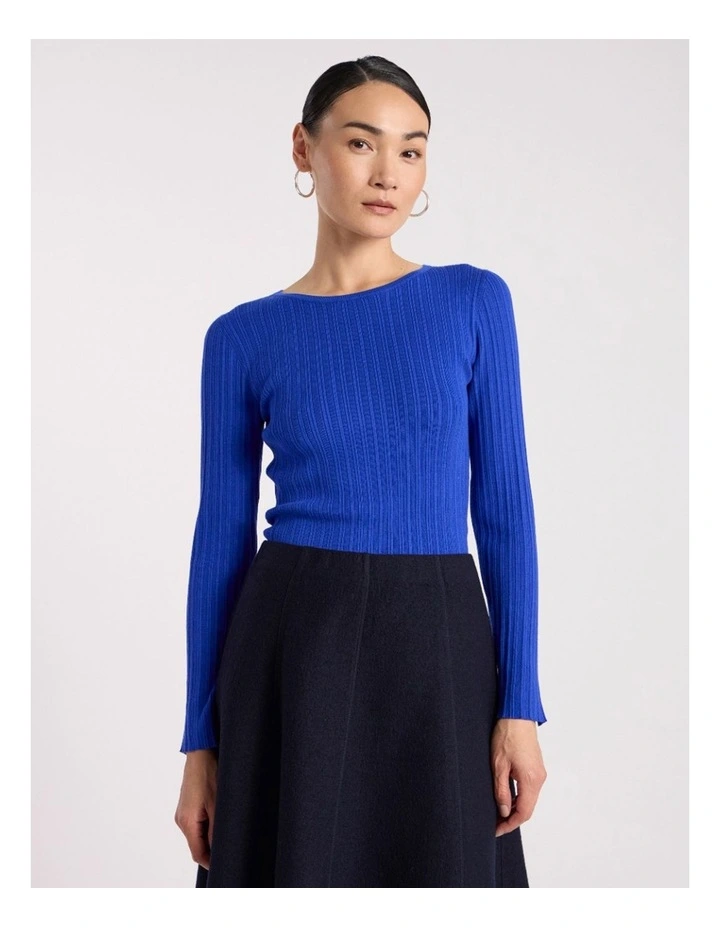 Mikka Rib Knit in Royale Blue image 1