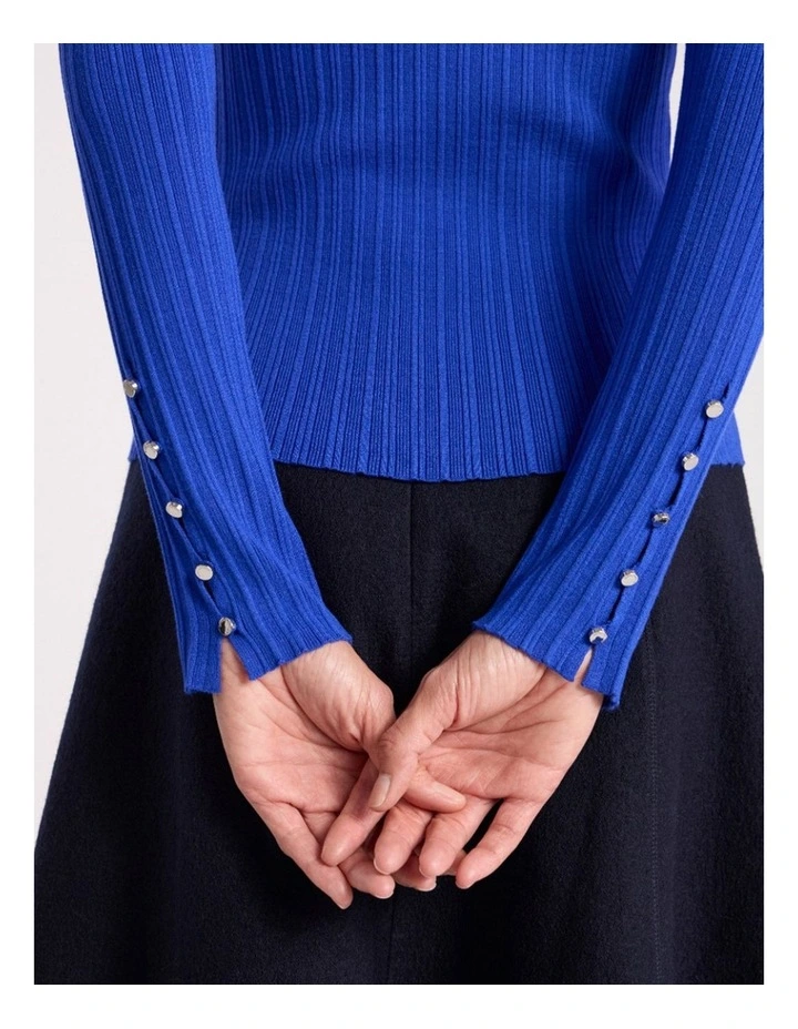 Mikka Rib Knit in Royale Blue image 2