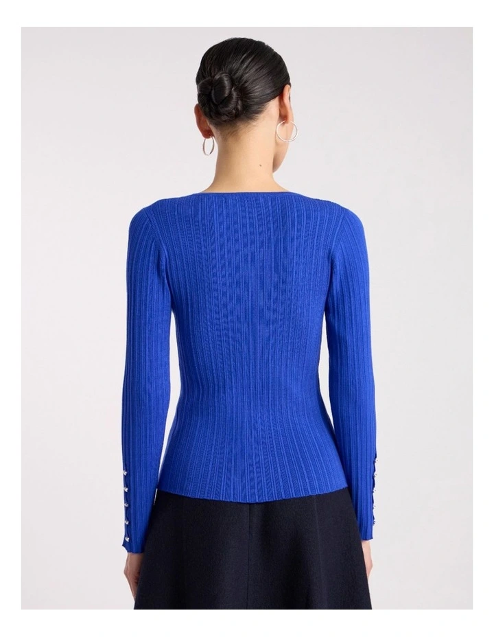 Mikka Rib Knit in Royale Blue image 4
